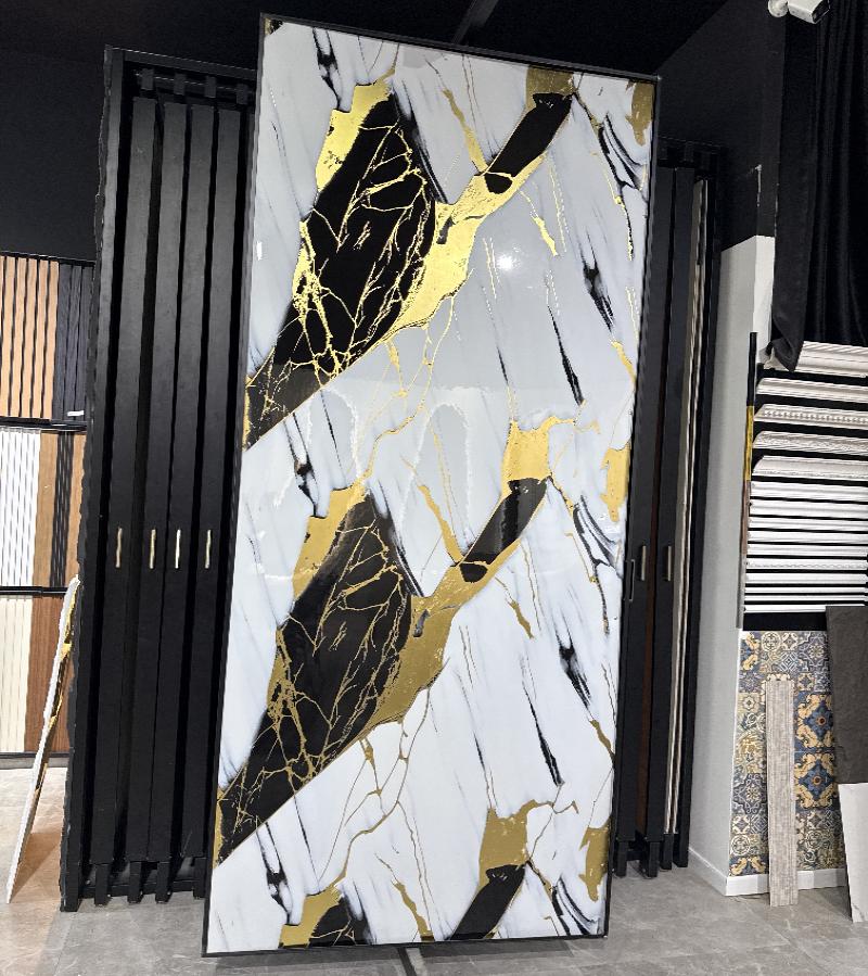 شايش 3D ابيض وذهبي